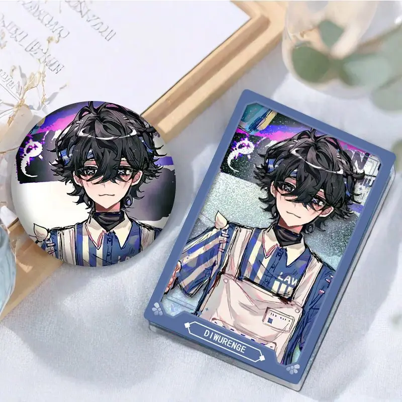 Set of 2 Anime Identity V Emil Patient Game Cartoon Badge Pin Brooch Acrylic Quicksand Mahjong Acrylic Ornaments Souvenir Gift