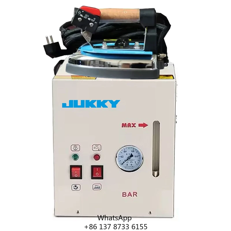 

JUKKY оптовая продажа с фабрики, небольшая электрическая глажка, портативная промышленная швейная машина, паровой утюг с емкостью воды 4 л JK-6