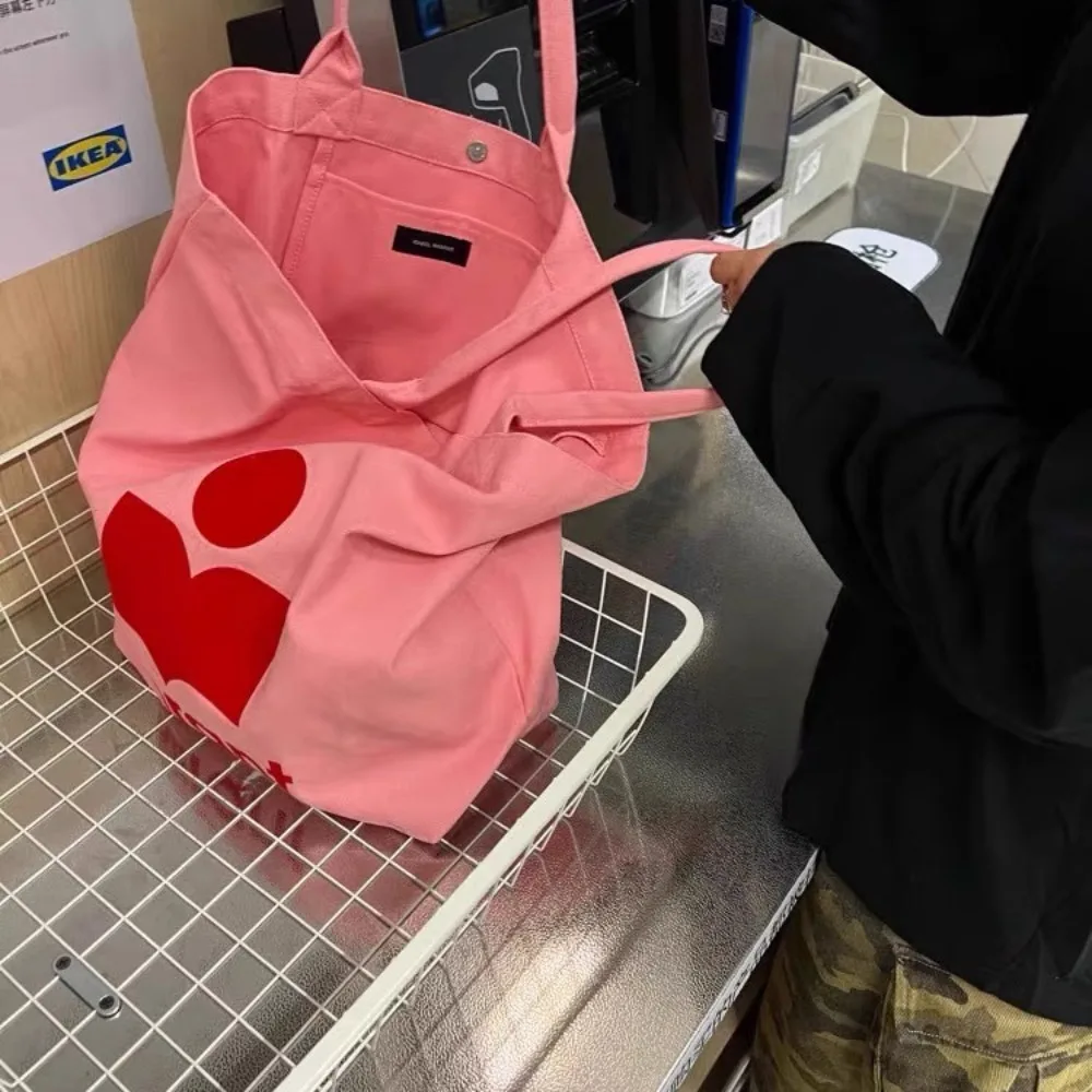 2026 Marant  New Designer Style Korean Marina Canvas Bag Hot Diamond Casual Shopping Bag Tote Bag Tote Bag Shoulder Bag