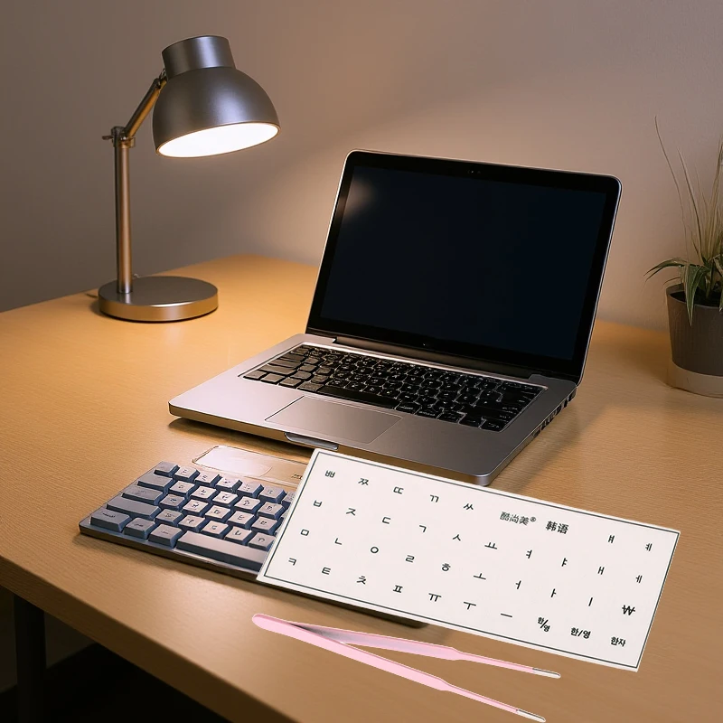 

[Корейский язык] отрывная пленка наклейка на клавиатуру настольный ноутбук ключ наклейка одна пленка универсальная прозрачная гравировка наклейка