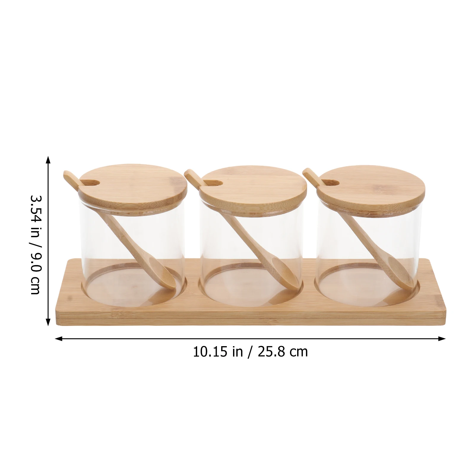 

Seasoning Containers Jar Set Clear Spice Pot High Borosilicate Condiment Jars Glass Material Odor Free Dust Proof Kitchen Bar