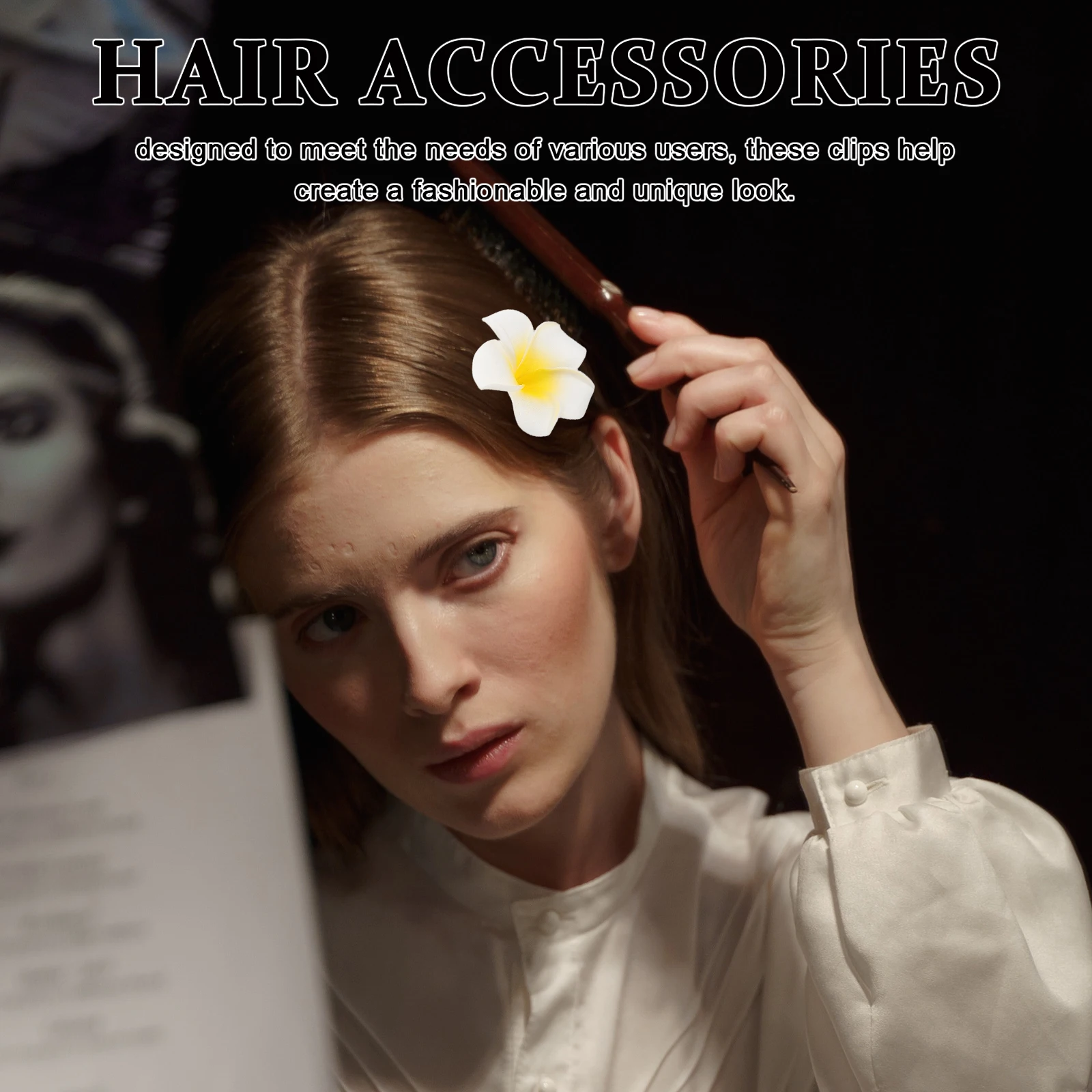

25 Pcs Fashion Hair Clips Hair Accessories EVA Material Beach Vacation Girls Flower Clips Travel Outings Hairstyling