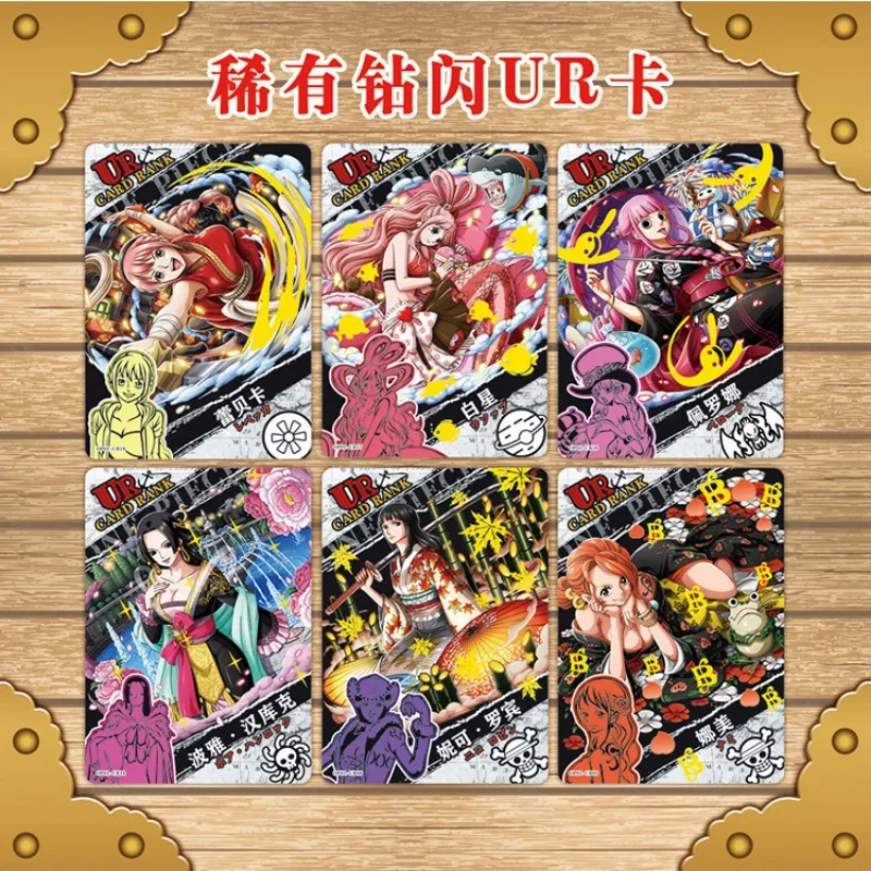 New One Piece Chopper Frankie Luffy Card Game Animation Peripheral Character Collection Cards UR SSR Paper Storage Birthday Toy