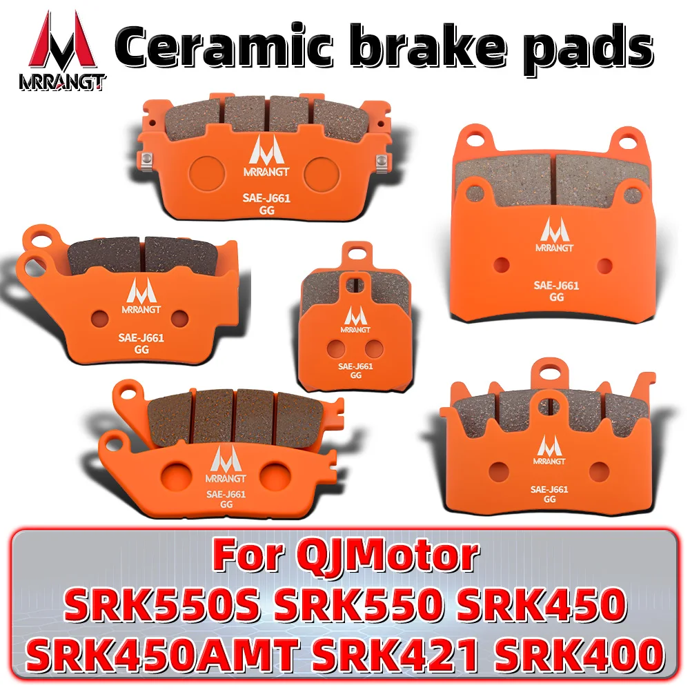 

MRRANGT Low Noise Ceramic Front Rear Brake Pads Set Fit For QJMotor SRK550S 550 SRK450 450AMT 421 400 Motorcycle Parts