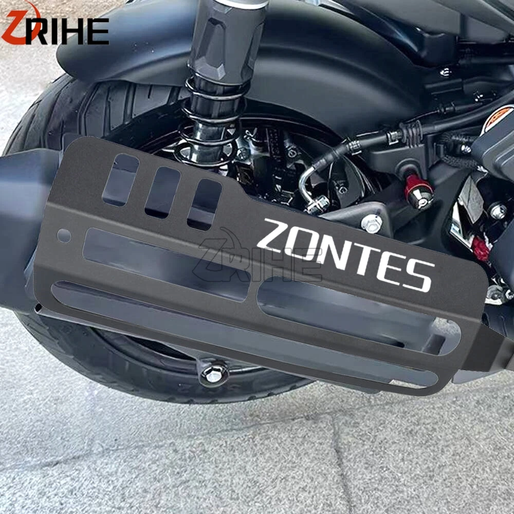 2026 2027 2028 Fit Exhaust Pipe Heat Shield Guard For Zontes 150 V / X 175 V Motorcycle Exhaust Pipe Protector Cover aluminium