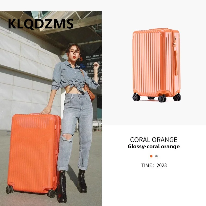 KLQDZMS 20 "22" 24 "26" 28 Inch ABS + PC Bagage Multifunctionele Boarding Box Grote Capaciteit Trolley Case Dames Wachtwoord Koffer