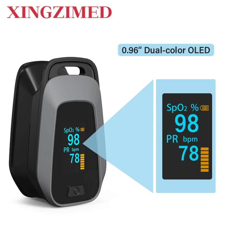 XINGZIMED oxímetros De mano para la yema del dedo Oximetro De Pulso Oximetros Oxi medidor oxímetro De pulso para dedo bluetooth, 1 paquete De 5 piezas