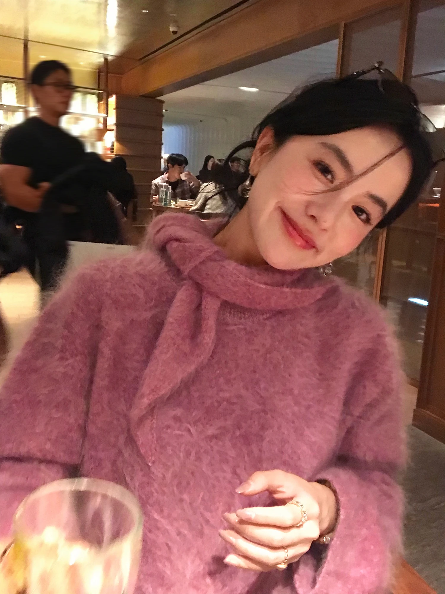 

Роскошный теплый свитер Ear Rae из 100% кашемира с круглым вырезом, высококачественный повседневный свитер с длинными рукавами для женщин