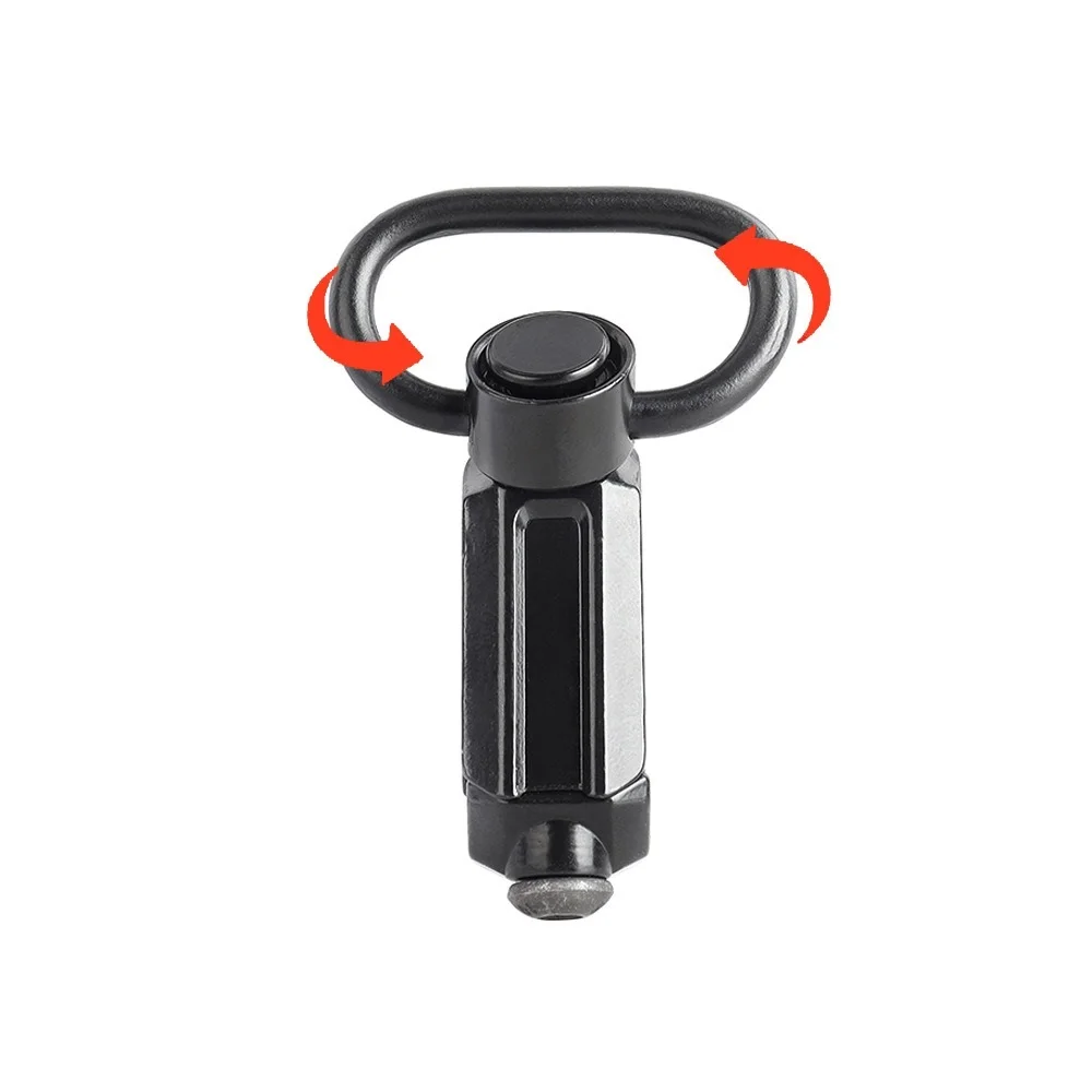 Tactical Gun Sling Swivel Mount Adapter 360degree QD Sling Rail Slot Adapter Fit 20mm Rail Rifle Sling Attachment Adapter