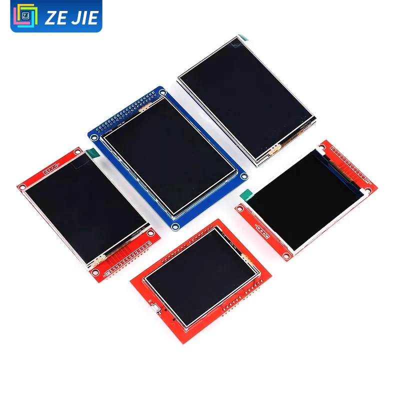 Ze Jie  TFT LCD Module 1.8/2.0/2.4/2.8/3.2 Inch Touch Color Screen SPI Interface Display Screen