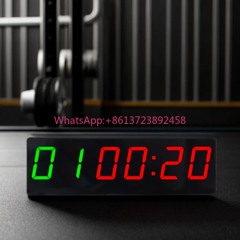 CP50B Adjustable Volume Digital Display Swatch Interval Workout Display infred Remote APP Control Alarm Gym Timer Clock