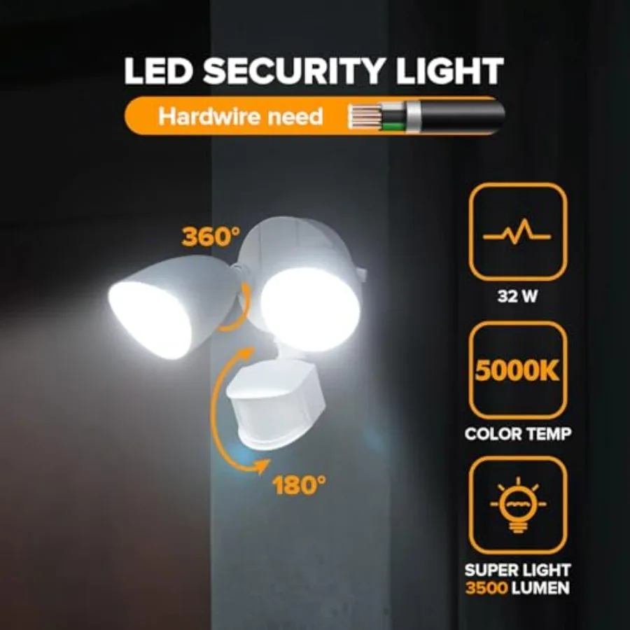 32W 3500 Lumen LED Security Li - Motion Sensor Outdoor ulasan dan harga