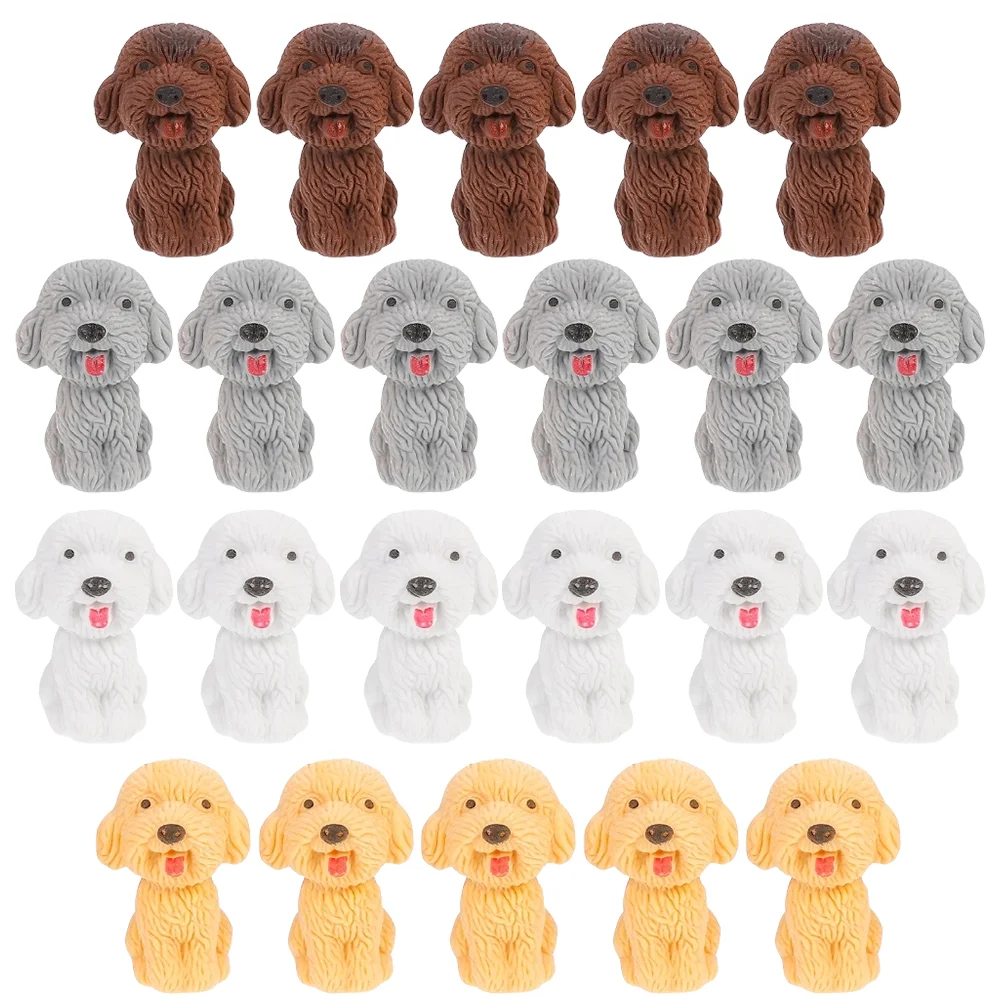 36 Pcs Kidcraft Playset Puppy Eraser Classroom Prizes Party Favors for Kids Cool Erasers Small Dog Toys