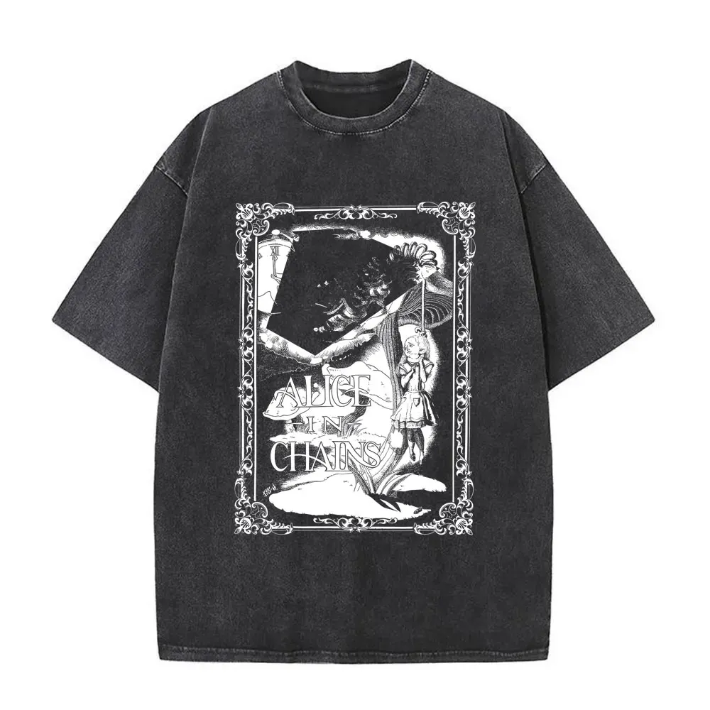 Koszulka z grafiką zespołu rockowego Alice in Chains w stylu vintage, prana, męska i damska, retro, gotycka, punkowa, merch, koszulki męskie z lat 90., oversize