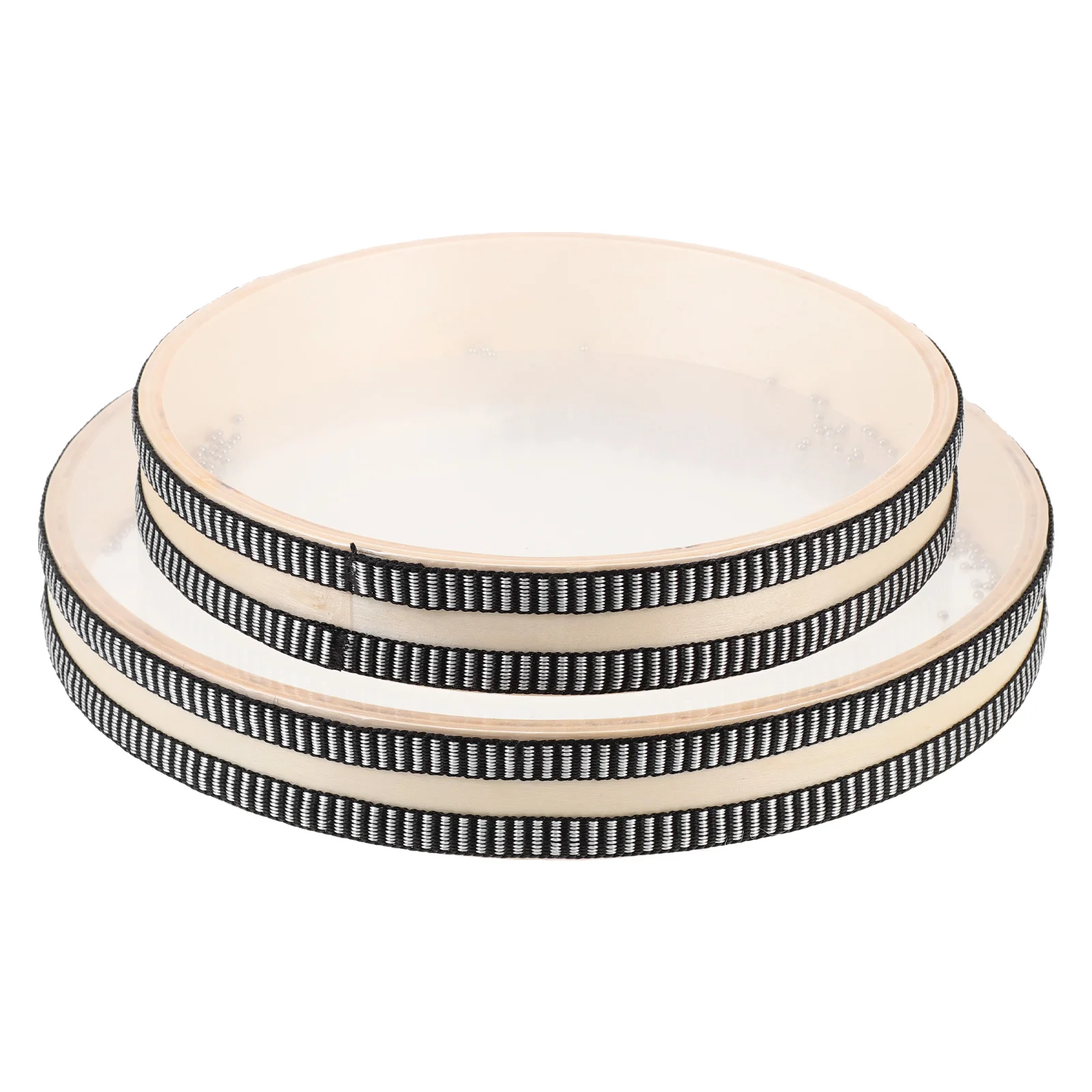 2 قطعة طبل موجة المحيط للأطفال اليد الخرز طبل قطعة واحدة حواف ناعمة الوالدين الطفل أداة عزف موسيقى تفاعلية الاطفال الموسيقى #6