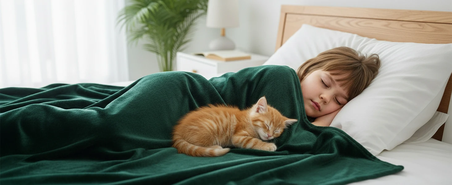 green blankets