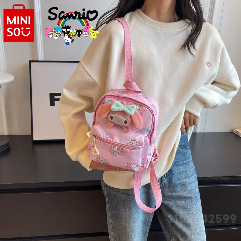 Miniso Sanrio рюкзак для девочек Модный высококачественный школьный рюкзак для студентов мультяшный Универсальный легкий детский рюкзак