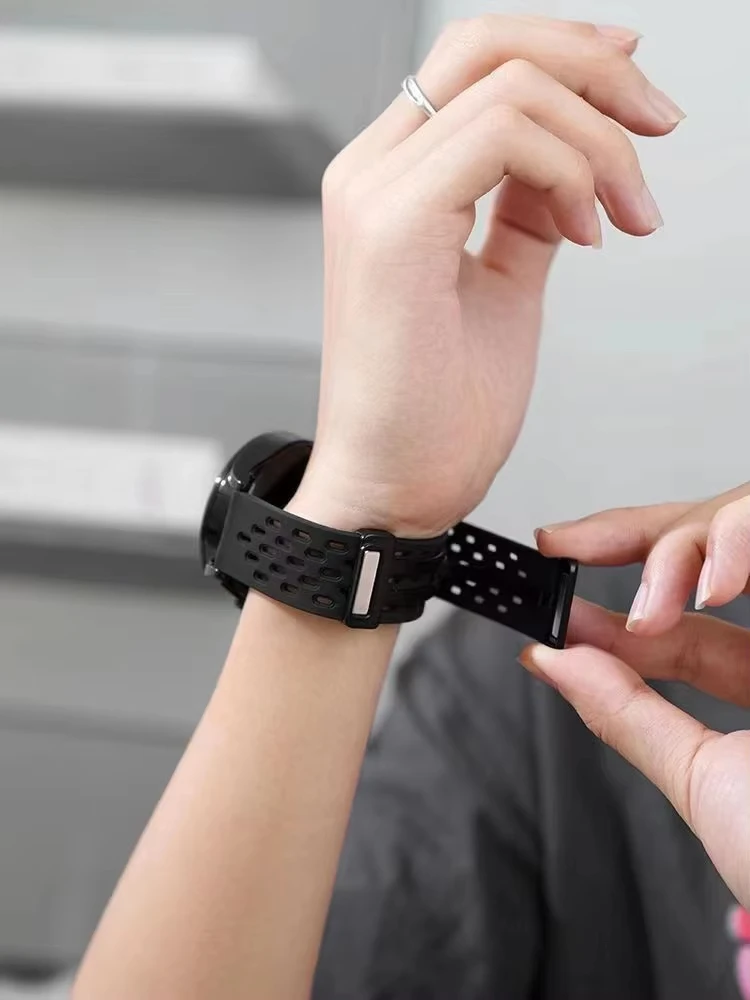 20mm 22mm Strap For Samsung Galaxy watch 6 5 4/5 pro/classic/gear s3/active 2 Silicone Magnetic Bands for Huawei GT4 3 GT2 Strap image 4
