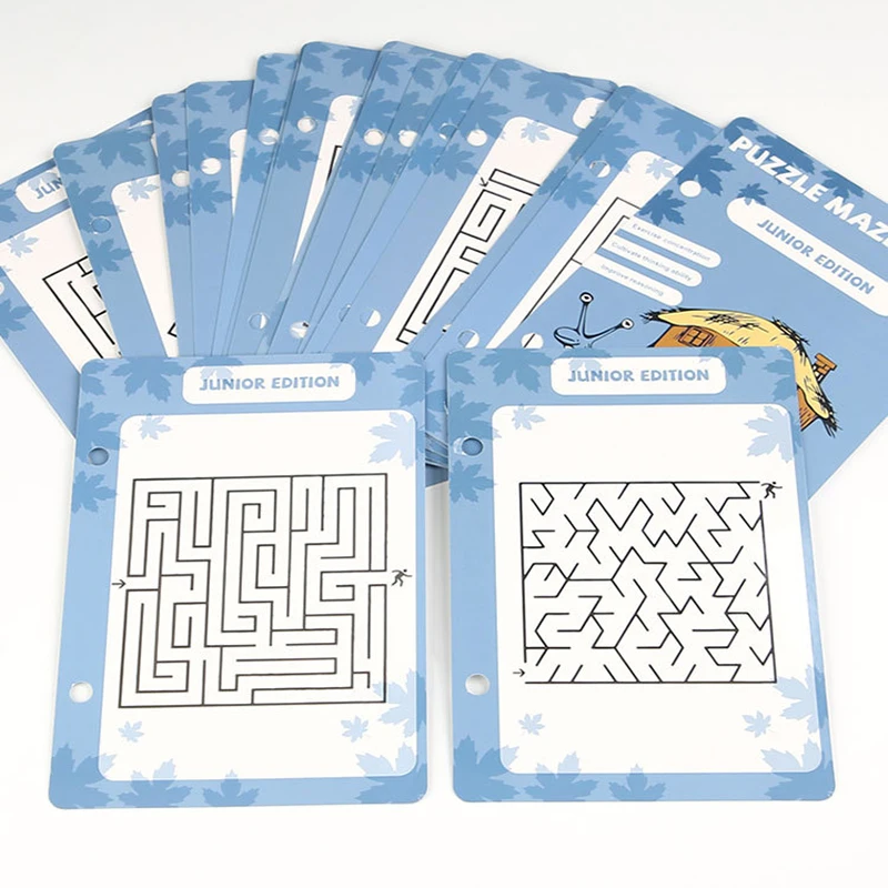 Children's Montessori Maze Training Tracing Workbook Reusable Magic Practice Copybook Control Training Book Drawing Stationery