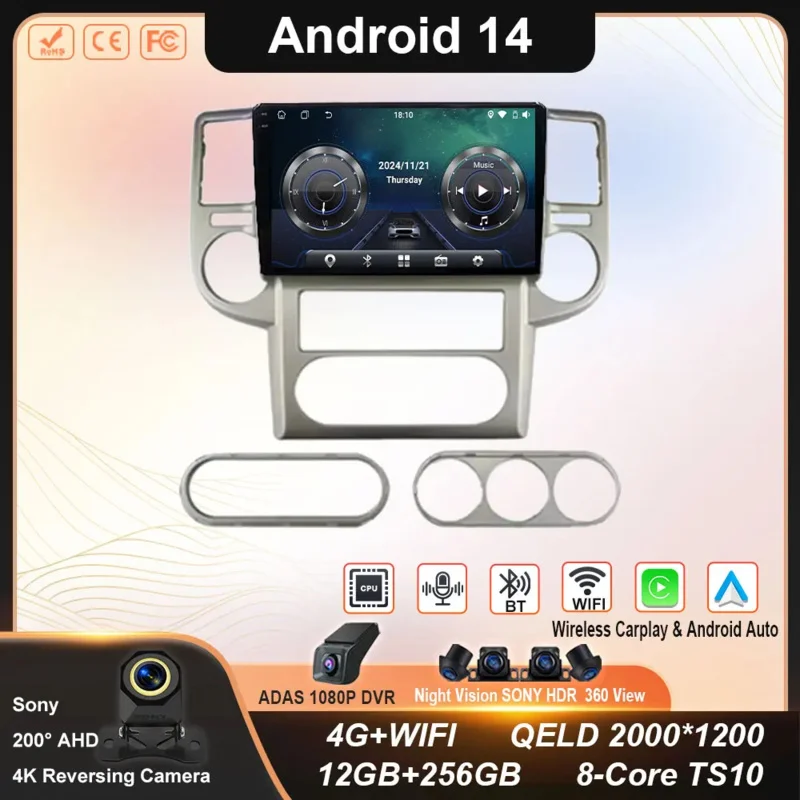 

Car Player Android FOR NISSAN X-TRAIL Xtrail 2003-2007 Auto Radio Multimedia Carplay Camera Screen GPS Navigation BT NO 2din DVD