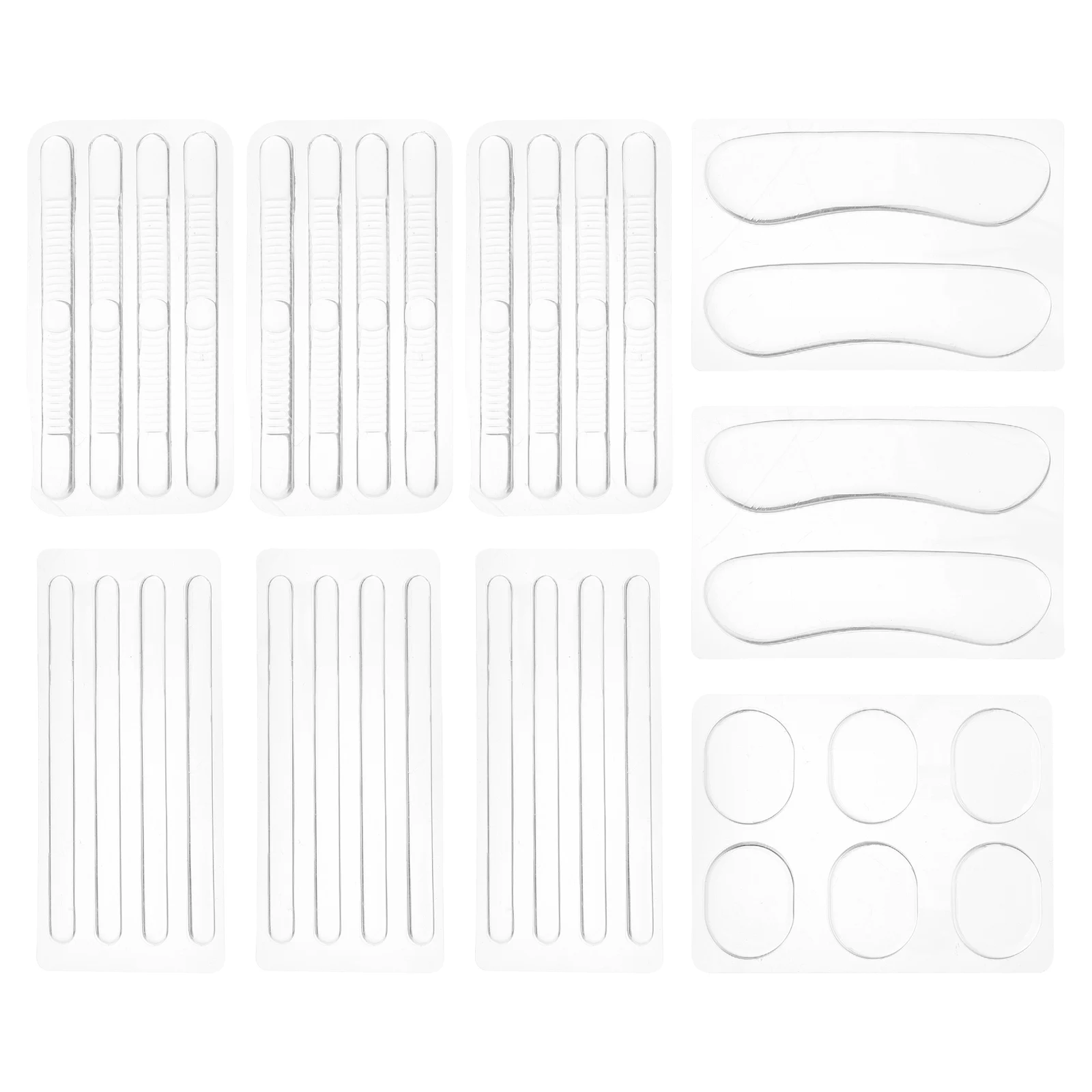 

9pcs Heel Protectors Anti Slip Gel Pads Self-Adhesive Shoe Grips Cushion Inserts For High Heels Sandals Slingbacks Transparent