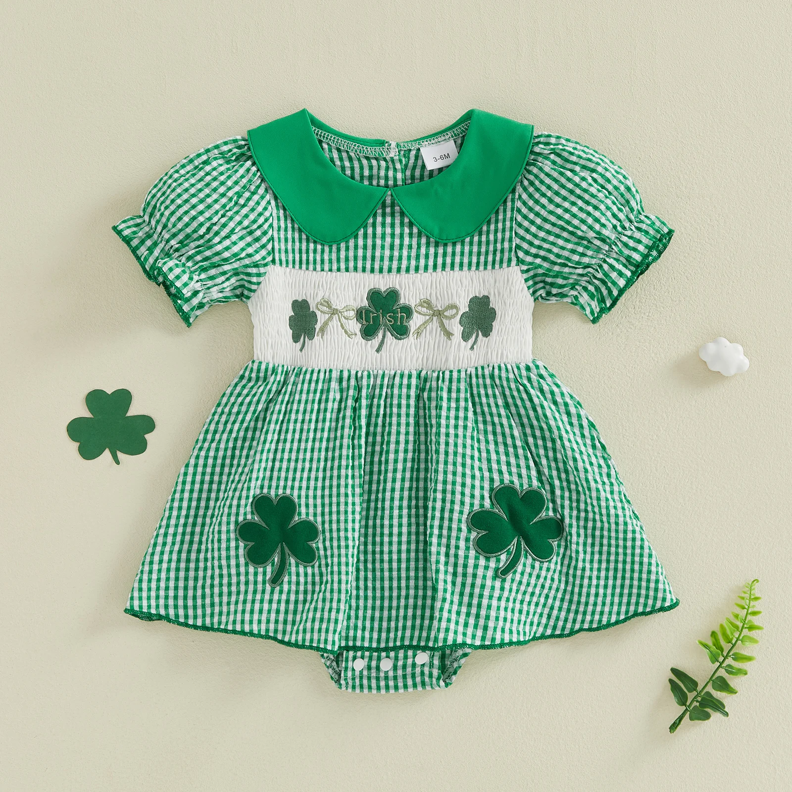 Toddler Girls Floral Print Ruffle Sleeve Jumpsuit Round Neck Button Down Romper Playsuit Summer Outfit for Baby Girls