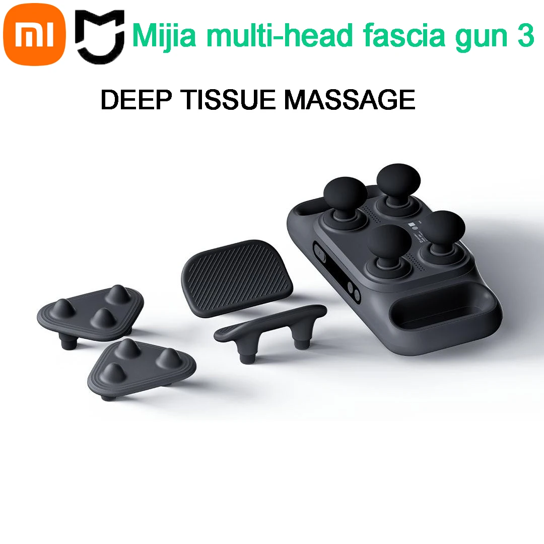 Xiaomi Mijia multi-head fascia gun 3 25kg High Thrust Deep tissue massage Fixed frequency and variable frequency dual-mode