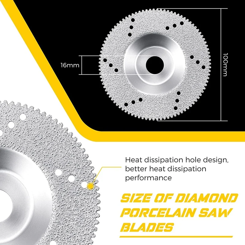 Лидер продаж! Диск для алмазной пилы диаметром 4 дюйма, 3 шт.