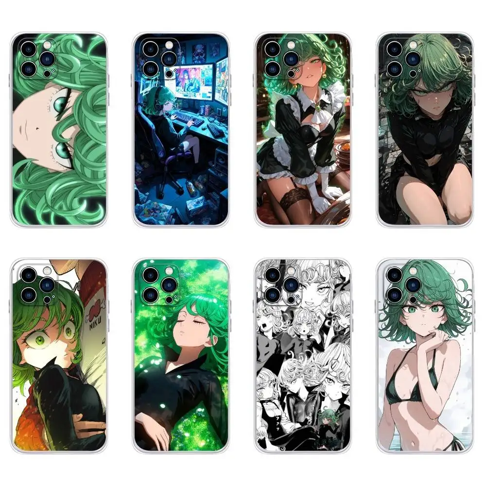 O-One Punch Man Tatsumaki Phone Case For iPhone 16,15,Pro,Max,14,Plus,13,12,11,E Mini Air,17,Pro Drop Protection Cover TPU