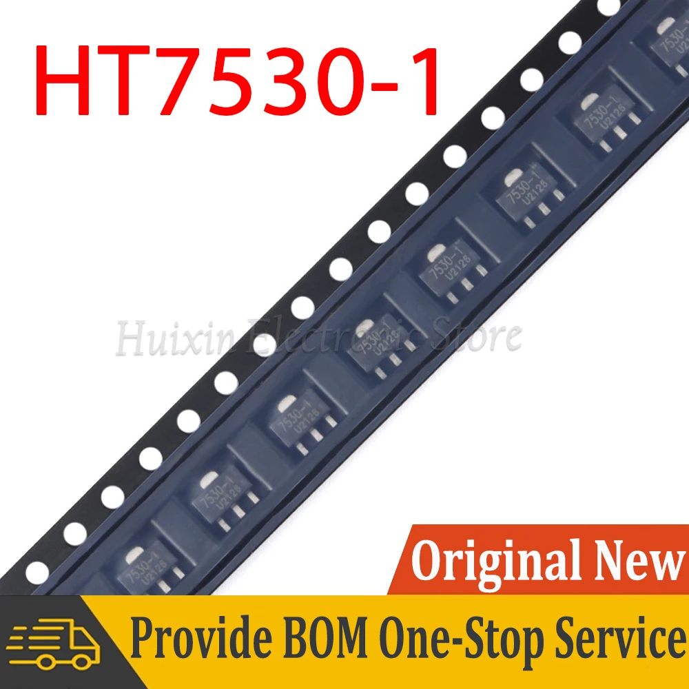 10 Buah HT7530-1 SOT-89 Output 3V 100mA Regulator Putus Rendah LDO SMD Chipset IC Baru dan Asli