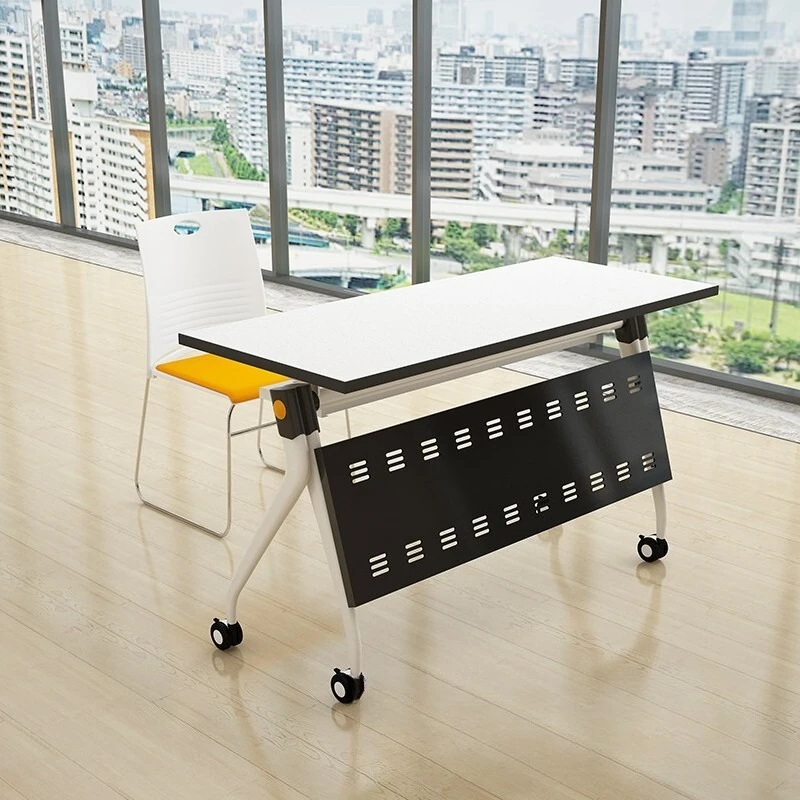 Double conference table movable flap table negotiation table meeting room movable training tabl