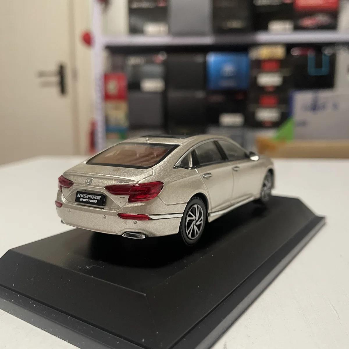 Diecast 1:43 Schaal Dongfeng Honda Inspire 2019 Legering Model Auto Collectible Toy Gift Souvenir Display Ornamenten