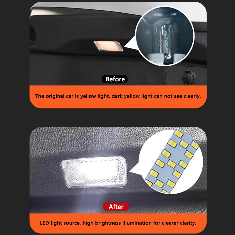 Car Trunk Light Bead LED Trunk Lamp Panel Fit For Toyota RAV4 Sienna Granvia Cross Frontlander Avalon 23-24 Camry 2024 Accessory