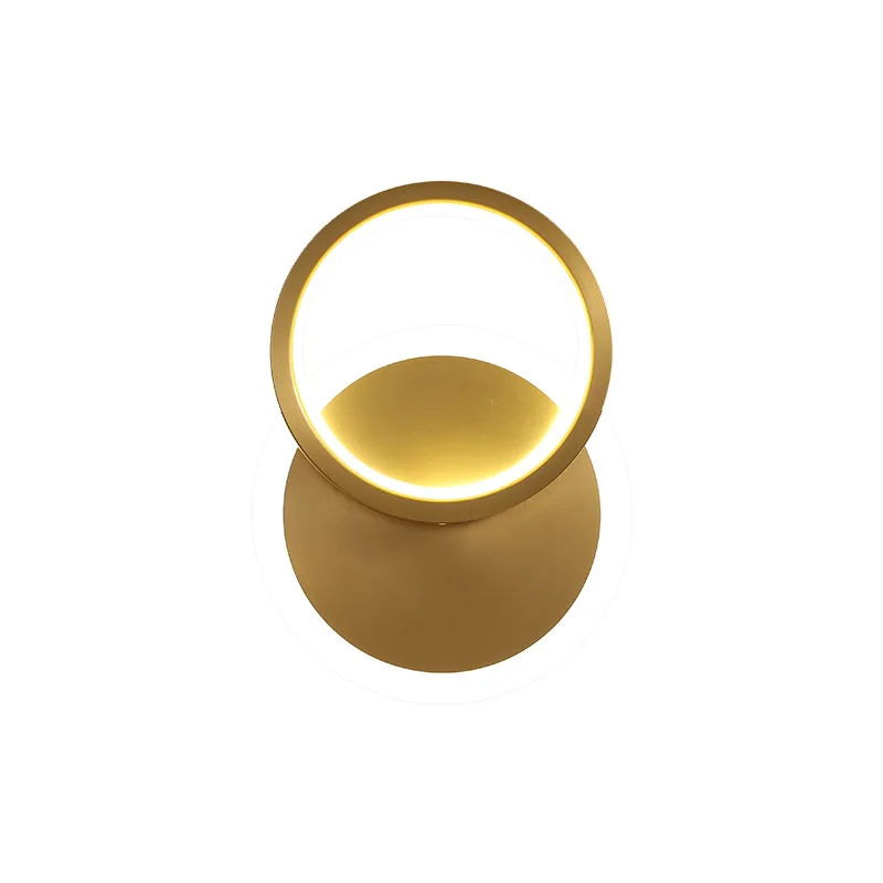 

Light luxury all copper, Nordic indoor wall light, round