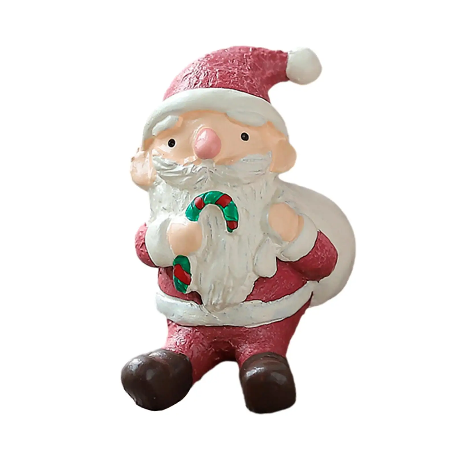 Handcrafted Resin Christmas Statue Miniature Figurine for Dollhouse Landscape Cake Topper Holiday Home Decor