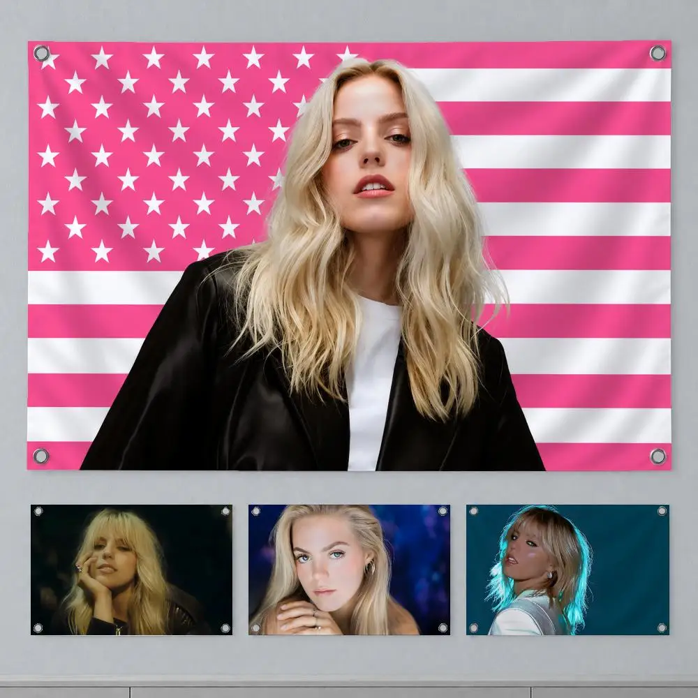 Trending Singer Reneé Rapp Flags Wall Hanging Banner Indoor Outdoor Party Home Wall Decor Backdrop