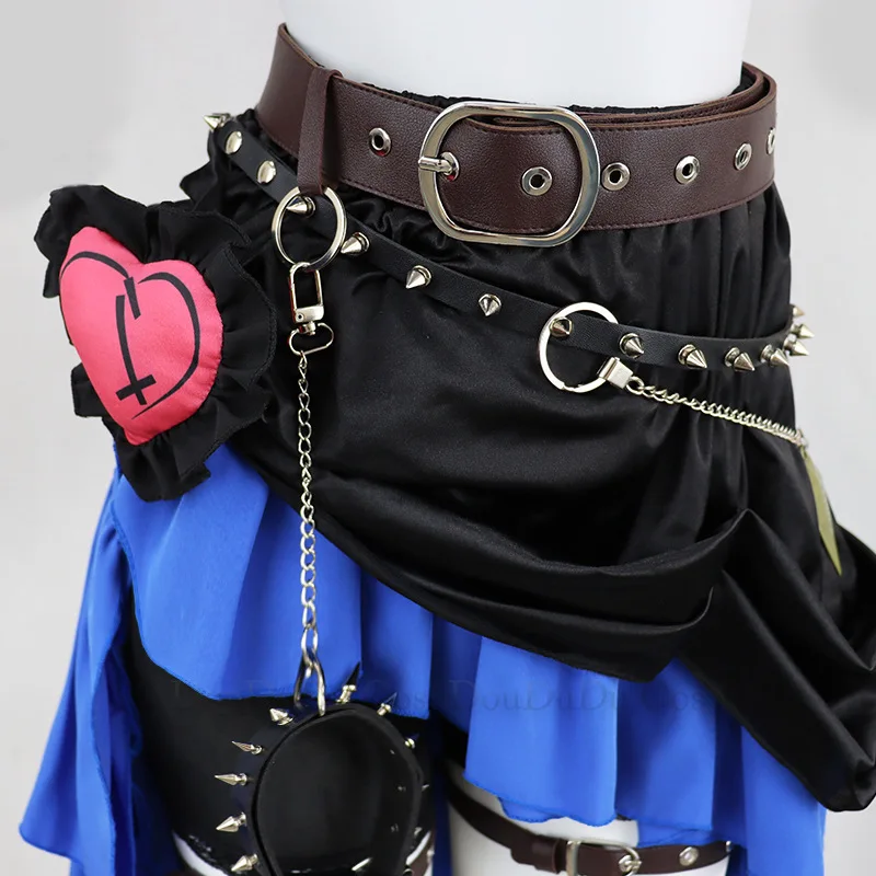 Anime Aileen Cosplay Costume Egg Party Magic Policewoman Dress Hat Thigh socks Accessories Full Set Halloween Uniform Clothing