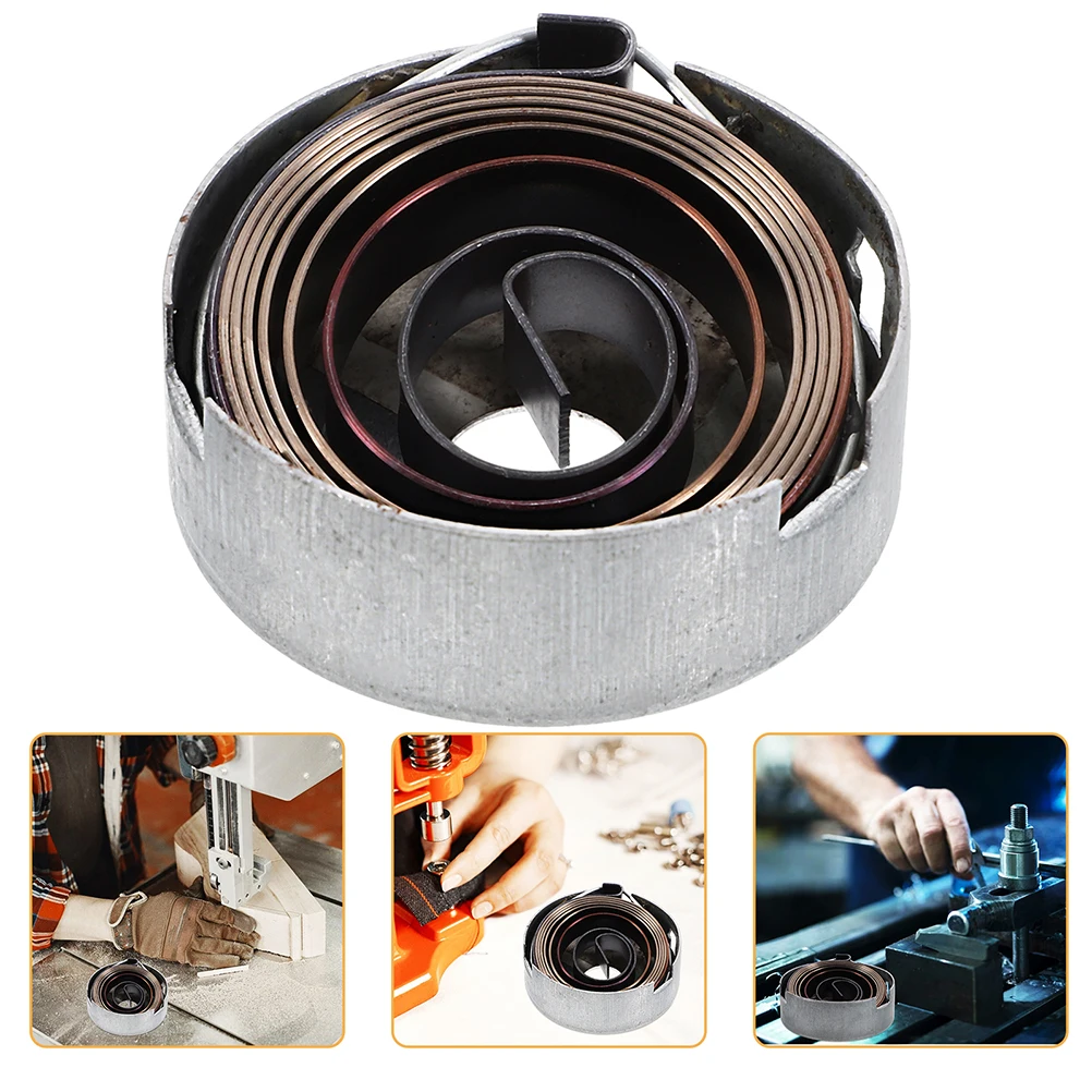 2pcs Stable Return Robust Quill Chromeplate Drill Press Replacement Quill Feed Return Coil Spring For Bench Stationary Drill