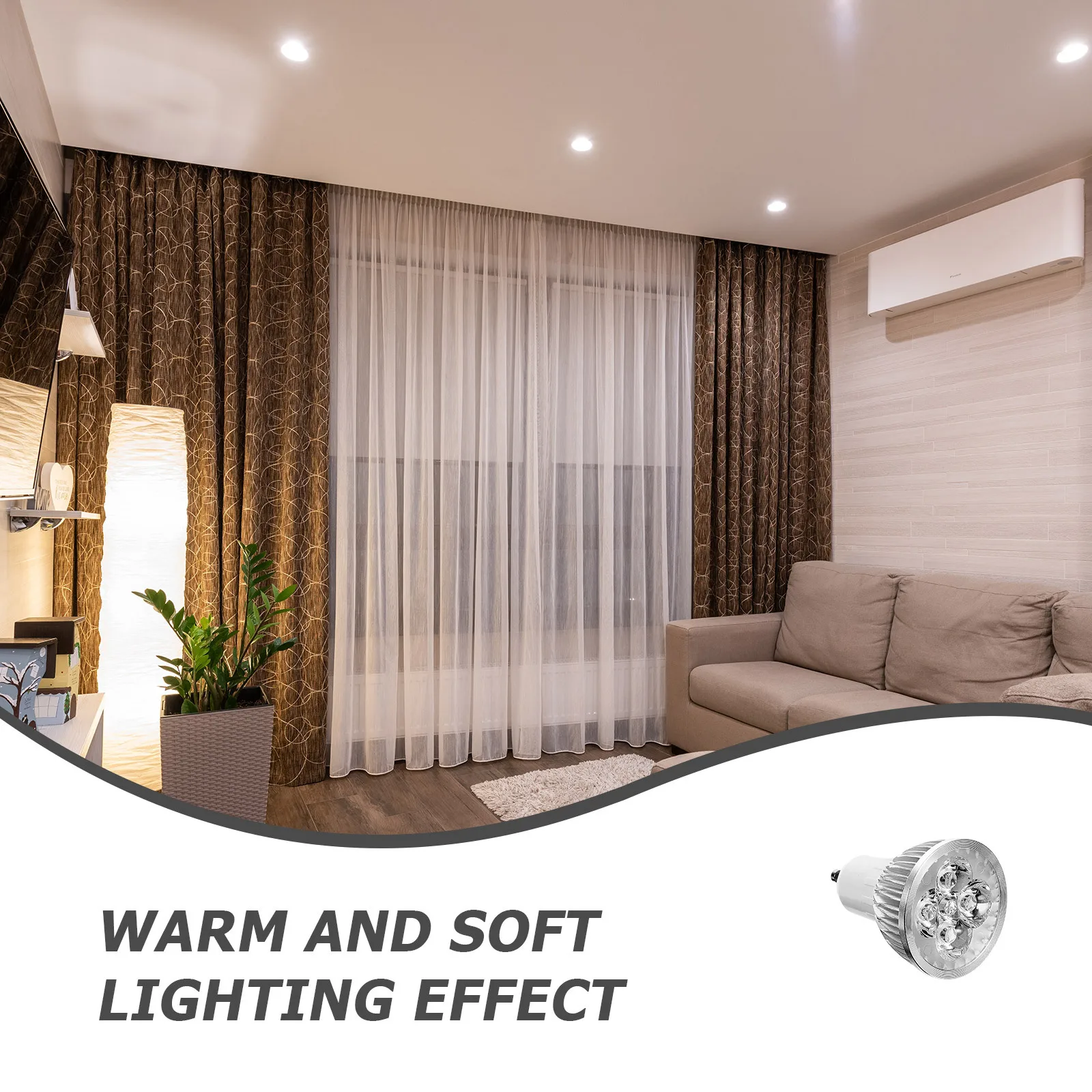 

s GU10 Wax Warmer Bulb Warm White LED 2 Pin Replacement Halogen Lamp Beads Energy Efficient Durable Heat Resistant Soft Lighting