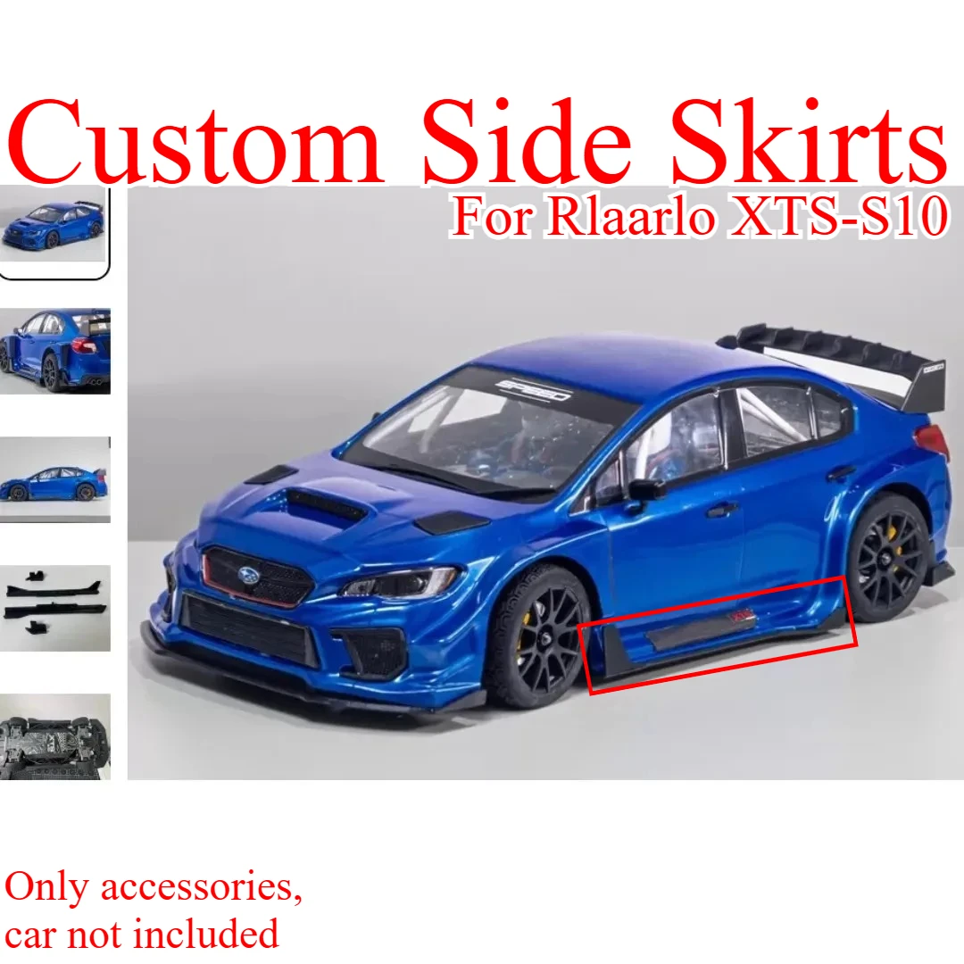 1/10 RC Rally Car Custom Side Skirts Aero Upgrade Kit For Rlaarlo XTS-S10 Racing Exterior Appearance Upgrade Tuning Accessories view 2