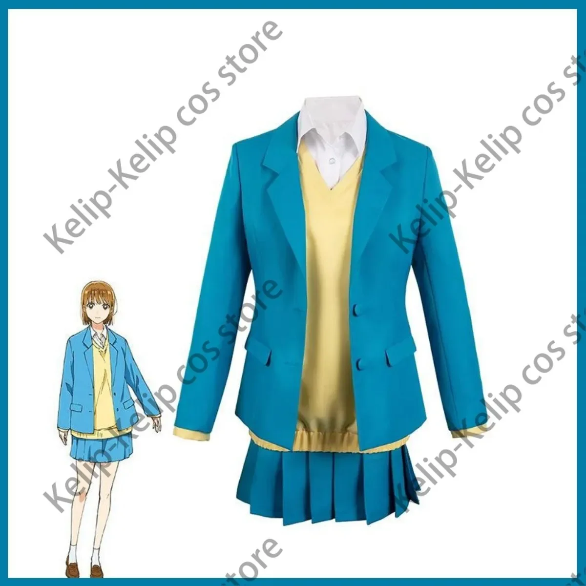 جديد أنيمي الأزرق صندوق تشيناتسو كانو تأثيري حلي آو نو هاكو هينا تشونو شعر مستعار اليابان كوريا الجنوبية JK موحدة امرأة Kawaii الحرم الجامعي البدلة