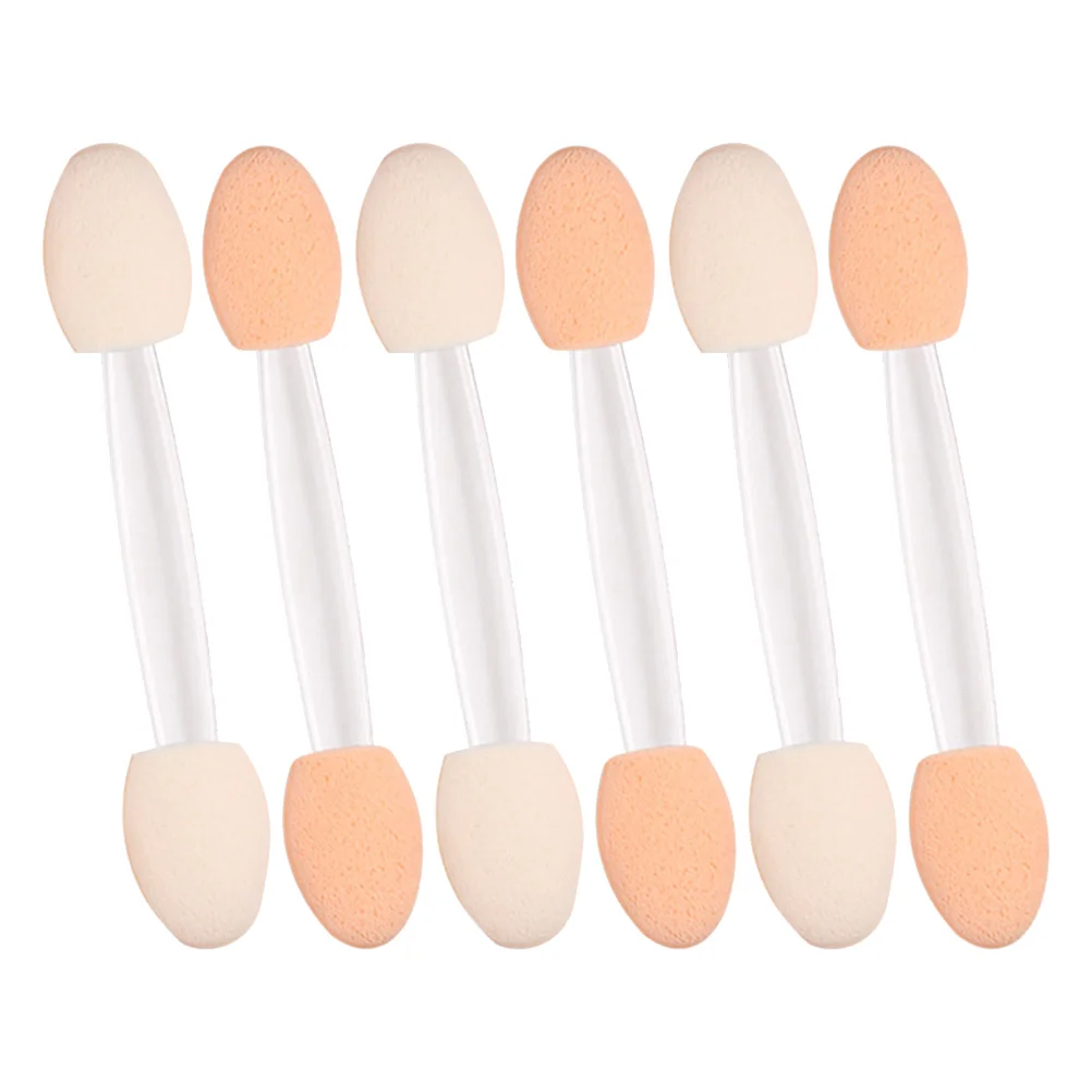 30pcs Disposable Eyeshadow Brush Double-Ended Sponge Eyeshadow Brush Tipped Eye Shadow Applicators For Women Face Makeup Tool