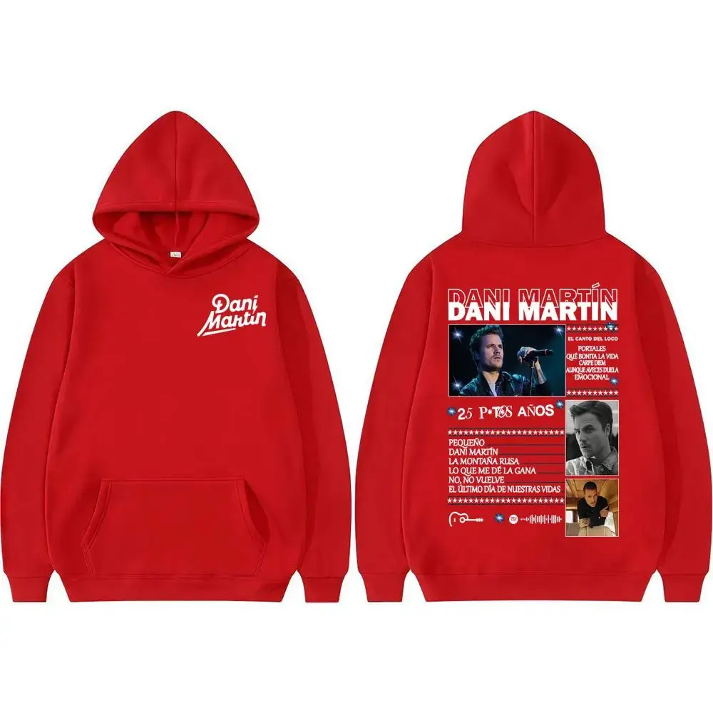 فاسق مقنعين Y2k موضة القوطية الشارع الشهير الصوف دافئ هوديس داني مارتن Ptos أنوس ميرش مطبوعة هوديي الخريف الشتاء للجنسين