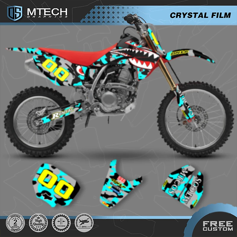 DSMTECH Custom Team Graphics Decals Stickers Kits For Honda 2007 2008 2009 2010 2011 2012 2013 2014 2015 2016-2020 CRF150R 009