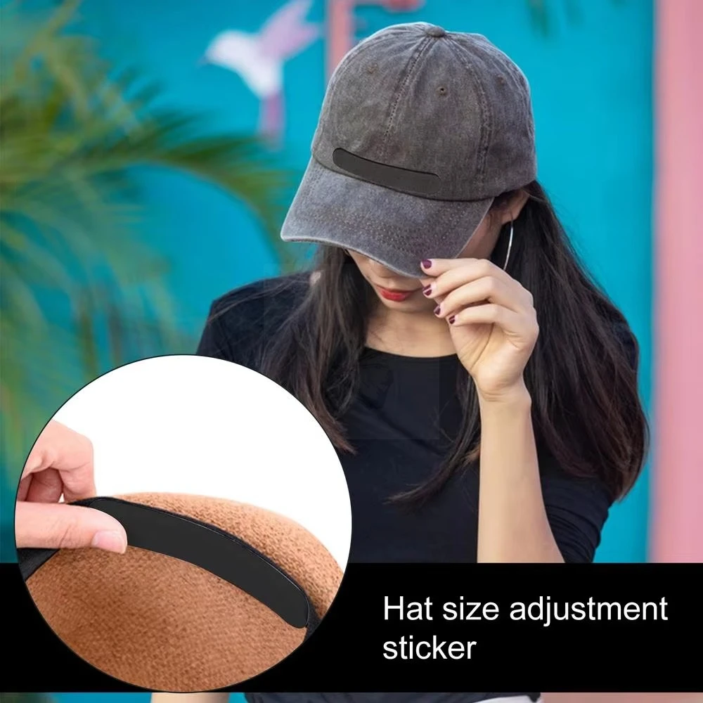 Hutverstellbänder, 10 Stück, selbstklebende Pads zum Anpassen der Hutgröße, Einfüllstücke zur Größenreduzierung für Baseballkappen, Fischerhüte, Sonnenhüte. – Detail 2