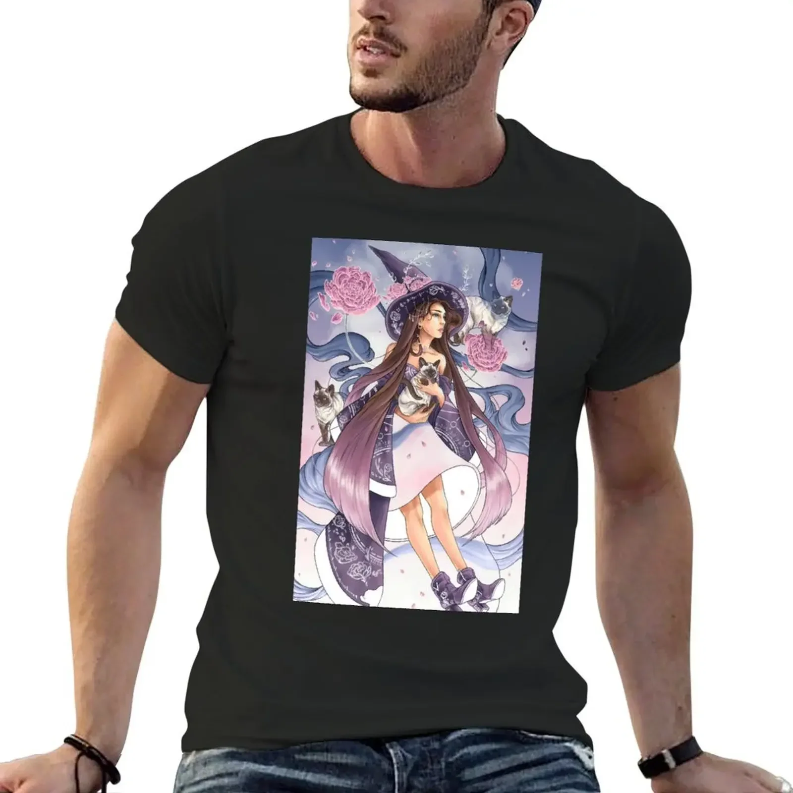 

Cat Witch T-Shirt sports fans summer clothes outfits for men