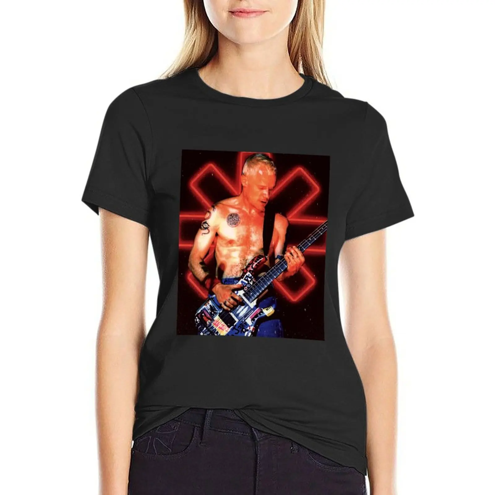 Flea Bass RHCP T-Shirt plus sizes sweat tops plain t shirts for Women