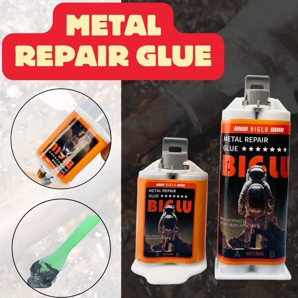 

Industrial High Strength Metal Repair Adhesive Strong Bonding Sealant for Welding Seam and Casting Durable Expoxy Glue 40G / 80G