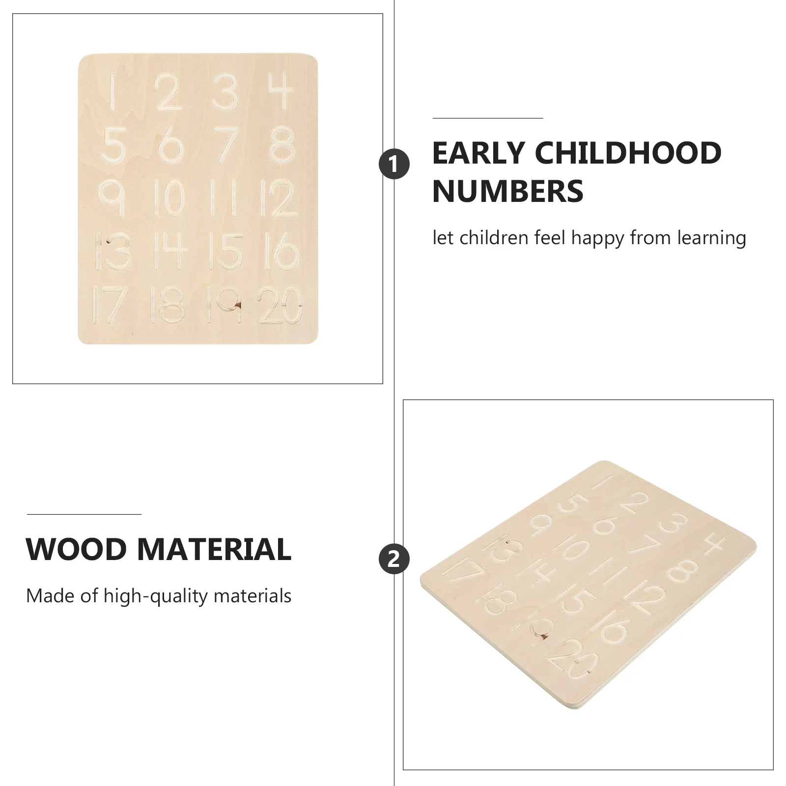나무 학습 장난감 서예 보드 어린이 번호 교육 장난감 아이보리 쓰기 보드 교육 장난감 수학 기술 훈련