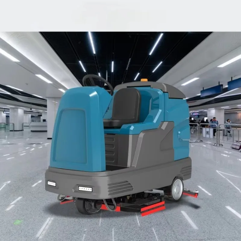 【Hot】HIJIE B160 Electric Ride-On New Self-Propelled Ultra Quiet Motor Medium-Sized Floor Sweeper Washing hine 1 Year Warranty